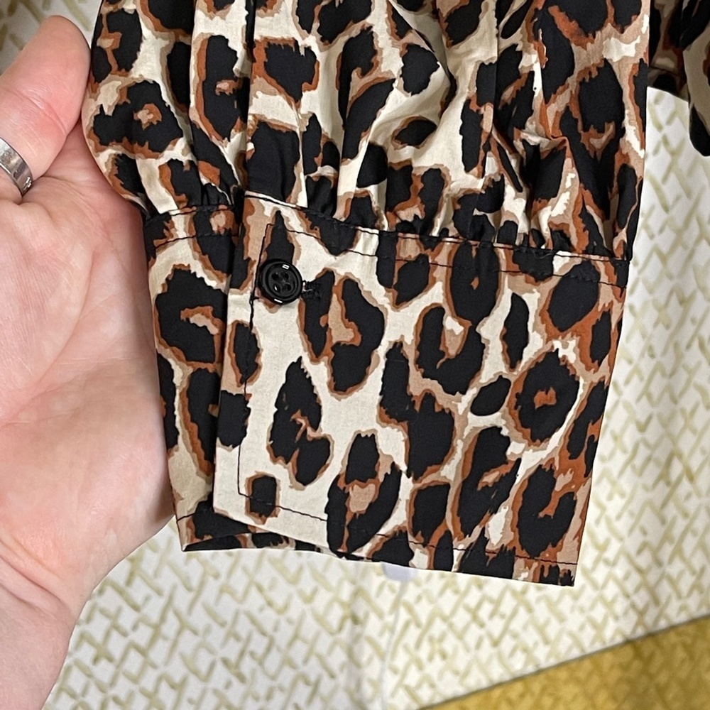 Nwot Rails Tabi Top In 'Nala' Leaopard Print Cott… - image 8